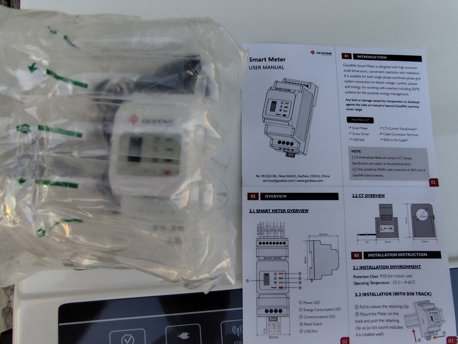 Inversor Híbrido GoodWe GW5048-EM 5kW (Novo / Selado) – C/ Smart Meter e WiFi