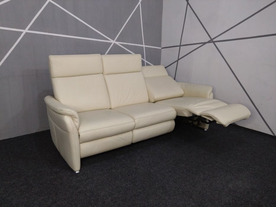 Шкіряний диван реклайнер крісло розкладне  кожаное раскладное кресло