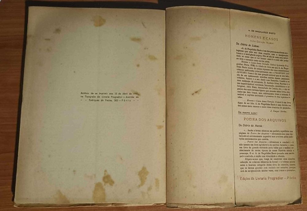 Fernão Lopes, suas "crónicas perdidas" e a crónica geral do reino por A. de Magalhães Basto (1943)