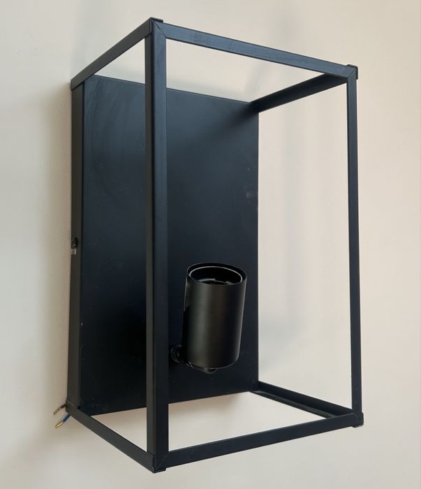 Lampa sufitowa plafon+ kinkiet  loft czarny metal