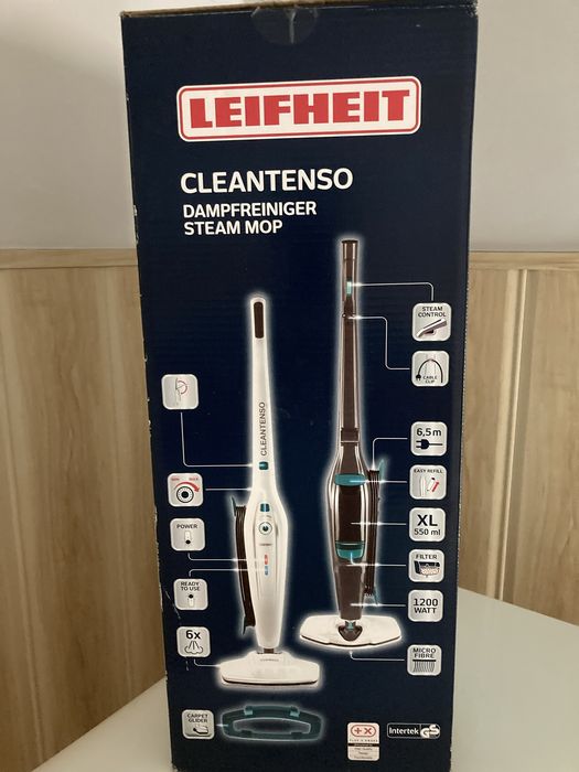 Nowy mop parowy Leifheit CleanTenso - nieużywany, oryginalne pudełko