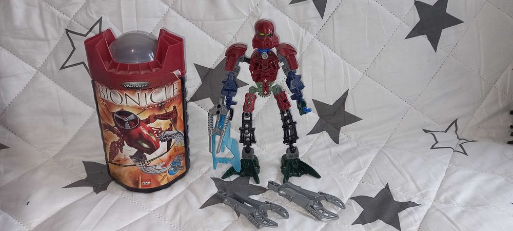 Bionicle 4 figurki (Toa Hewkii, Toa Hordika Nuju, Chirox, Toa Vakama)