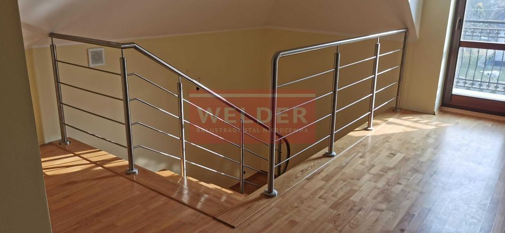 Balustrady nierdzewne Harfa Poręcz antracyt Barierka Balkon
