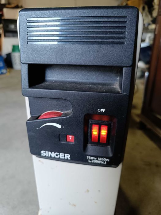 Aquecedor eletrico Singer 2000w com 9 elementos