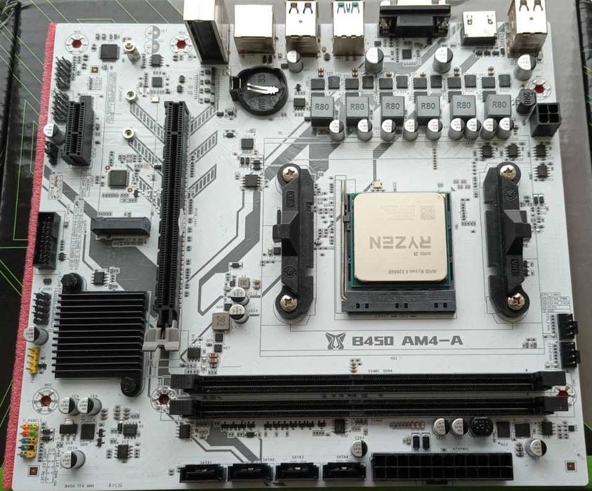 AM4 MACHINIST B450 процессор Ryzen 3 3200GE 4 ядра 4 GHz Video Vega 8