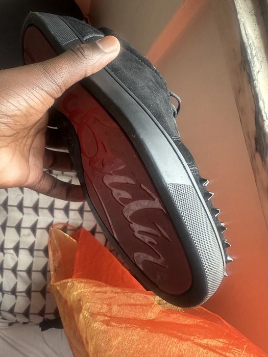 Christian Louboutin Louis junior spike low trainers