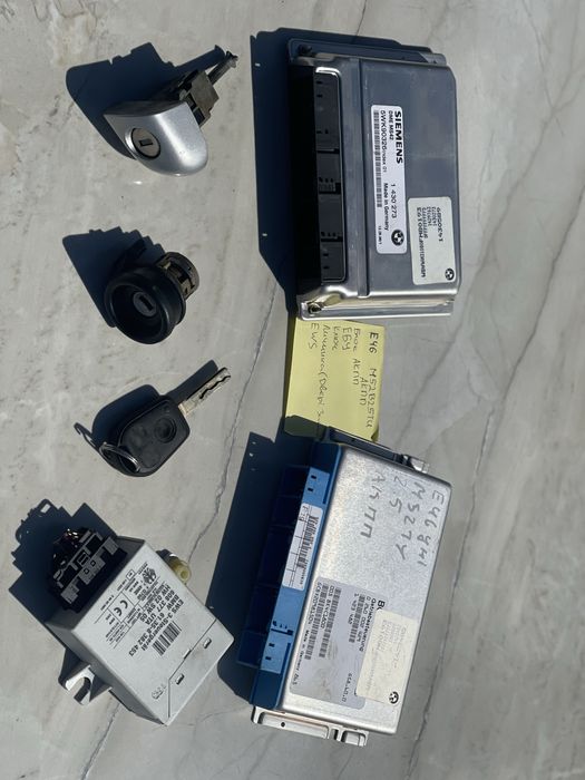 Мозги Двигуна BMW E46 M52B25TU АКПП Блок Управління Мотору Автомат EWS  БМВ 325i Комплект Керування