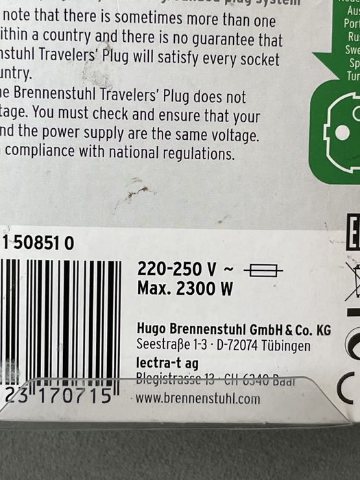 Adapter do 12 krajow firmy BRENNENSTUHL- Nowe#9#10