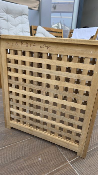 Cubo de madeira ikea