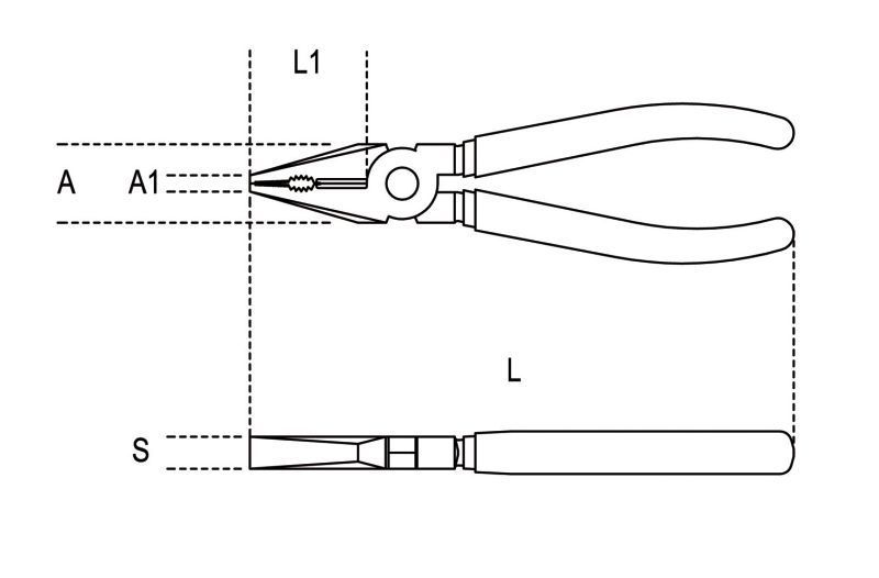 beta combination pliers chrome plated 51100055