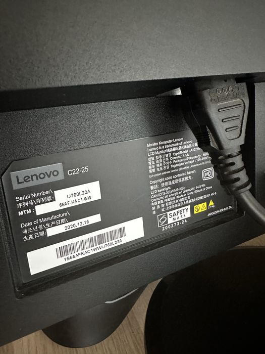 Vendo 2 monitores HP e Lenovo
