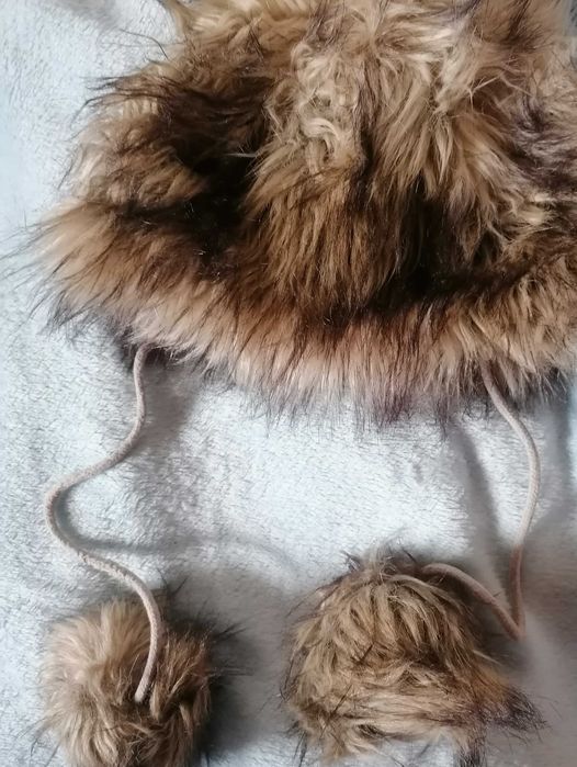 Futrzana czapka miś