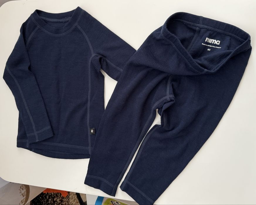 Комплект дитячої термобілизни вовняної унісекс Reima /80/