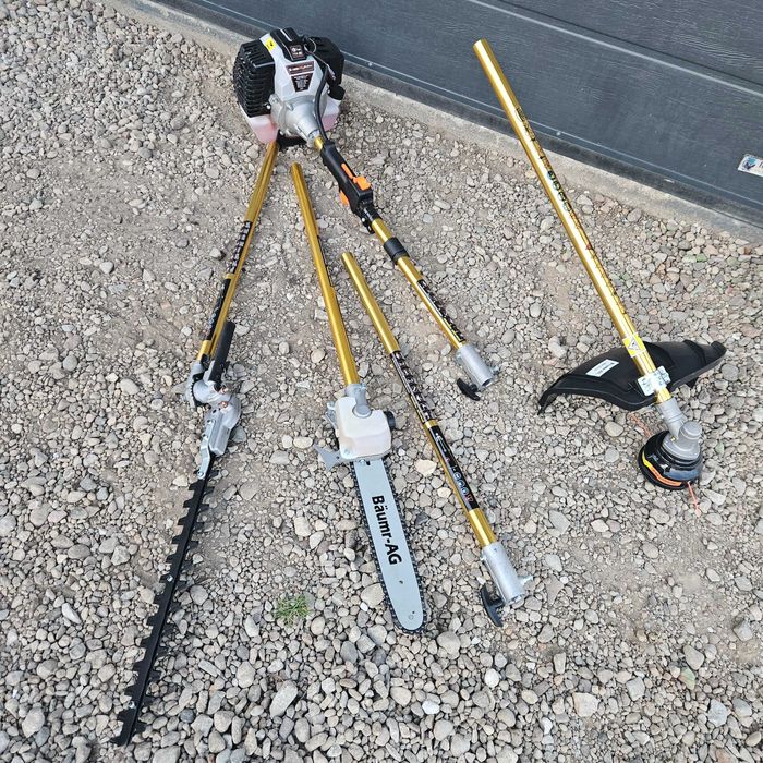 Nożyce do żywopłotu, piła, podkaszarka 4w1 wynajem