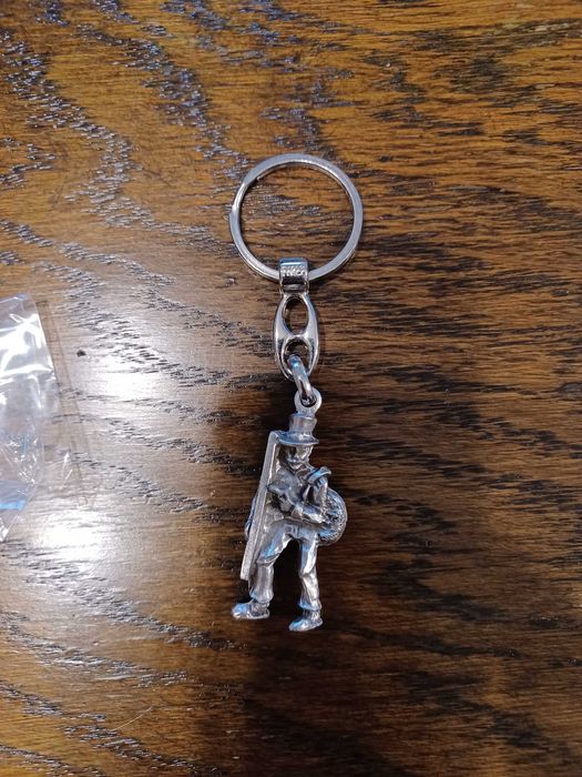 brelok kominiarz na szczęście na prezent srebrny