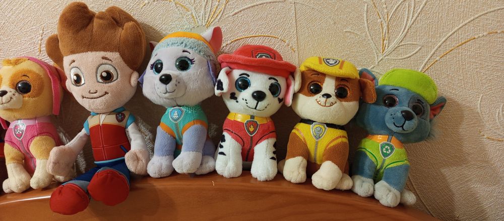 Щенячий патруль Глазастики Оригинал Мягкие игрушки фирма Ty