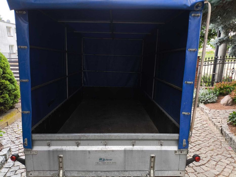 Przy czepka Lekka z plandeką 750kg SIDECAR  275cm