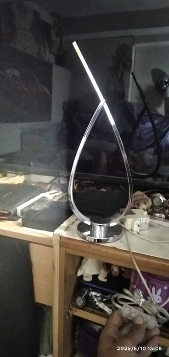 Candeeiro de lâmpada led de luz branca, decorativa, desainhe moderno