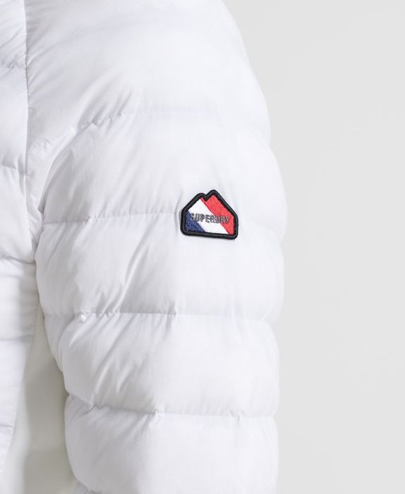 Kurtka pikowana biała Superdry L
