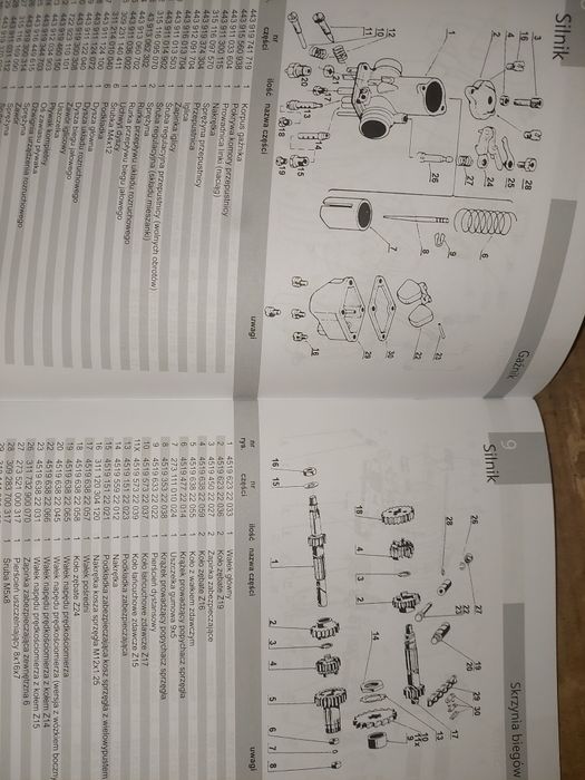 Nowy katalog czesci instrukcja obsługi rama silnik jawa 350 ts sport