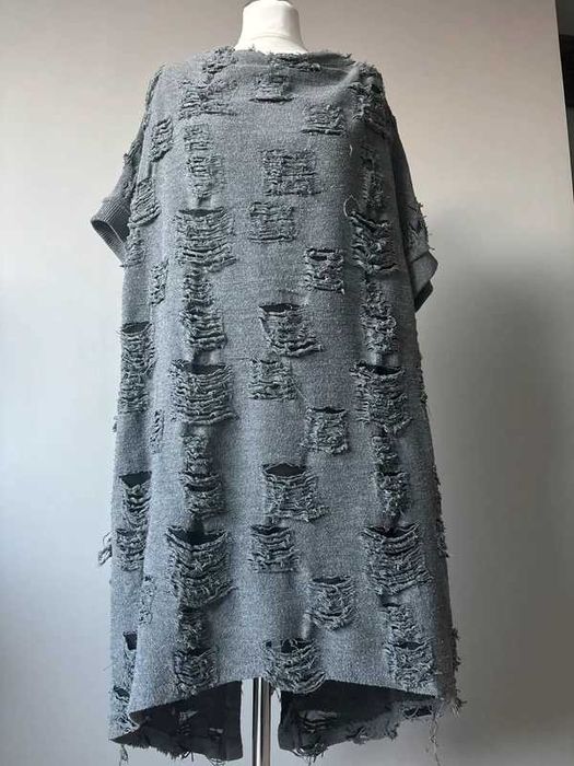 Wendy Trendy oryginalna firmowa asymetryczna szara sukienka dziury 50