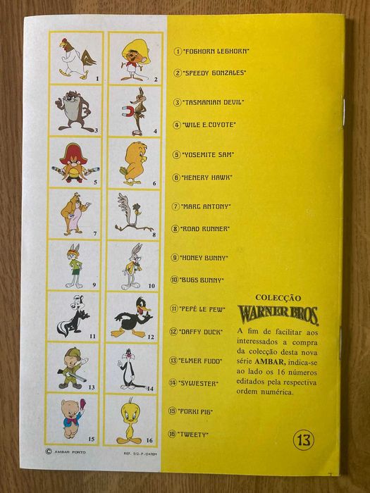 Coleção Completa de Cadernos Antigos Looney Tunes