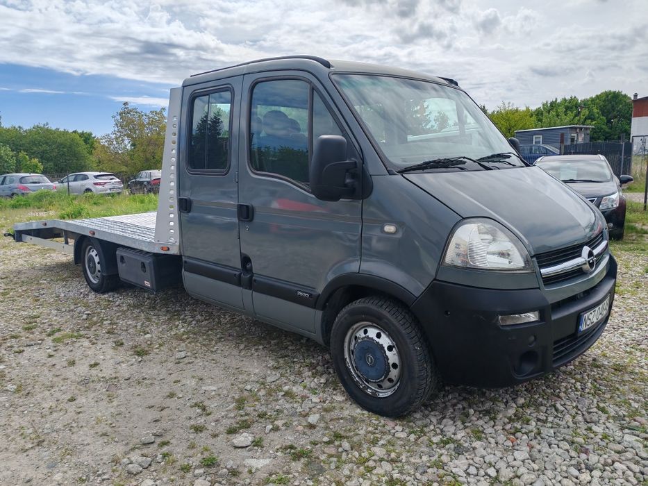 Opel Movano 2.5 CDTI (120 KM) AUTOLAWETA, DUBEL, Hak 3.5 T, 2007 r