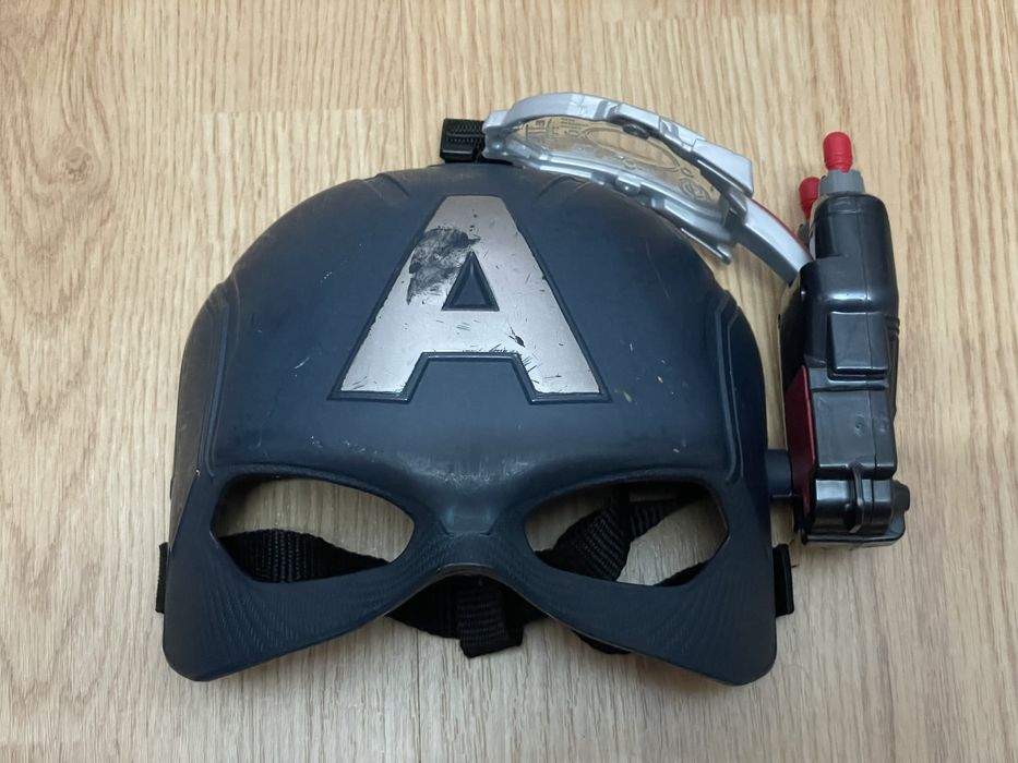 Conjunto Nerf Marvel Capitao America Mascara Escudo