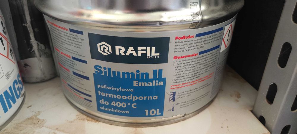 Farba RAFIL Srebrzanka SILUMIN II 10L