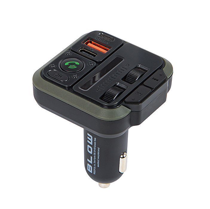 Transmiter FM zestaw głośnomówiący Bluetooth QC/PD 20W BLOW 74-173#