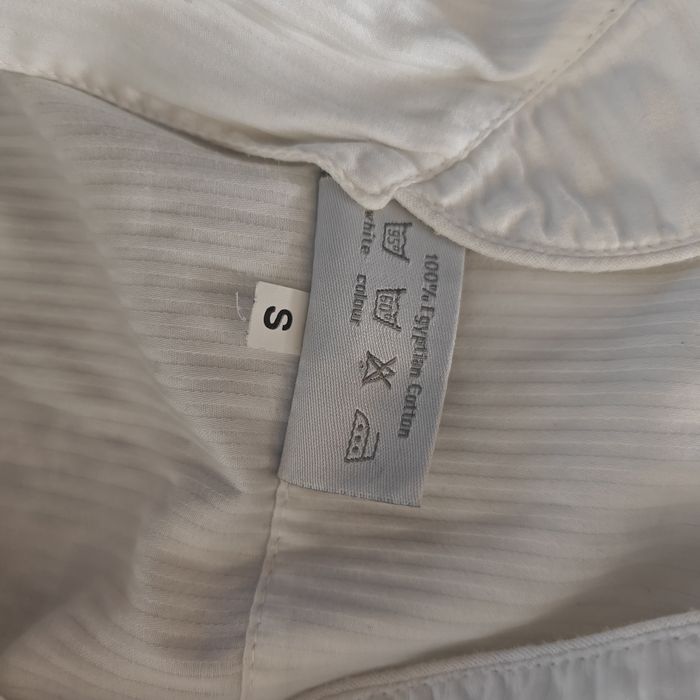 Koszula nocna pidżama elegancka premium bawełna egipska prążkowana S Geismars Væverier
