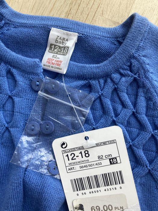Zara baby bolerko sweter 12-18 m 82 cm