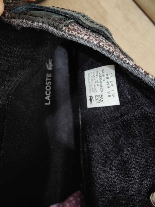 Sapatilhas Lacoste tam. 42.5 em muito bom estado