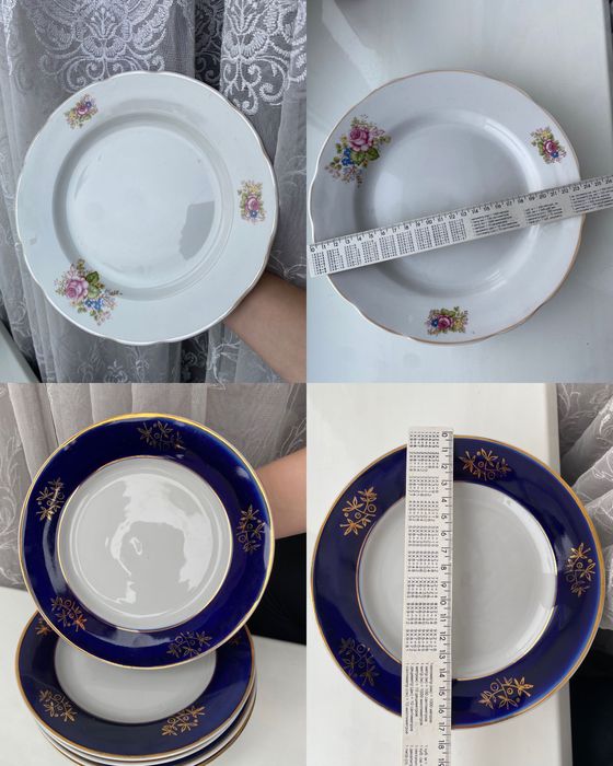 Великий вибір порцелянових тарілок