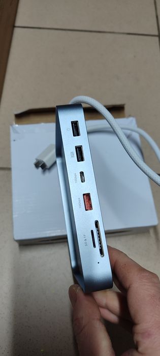 Док-станція PULWTOP USB C для iMac 24" M1/M3/M4 (11-в-1, корпус M.2 SS