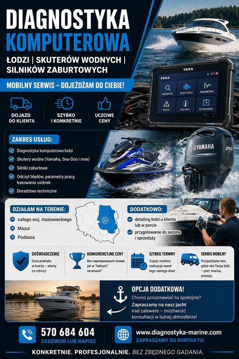 Silnik Zaburtowy - diagnostyka przed Zakupem z dojazdem