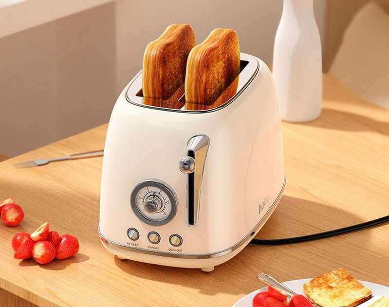 Тостер качественный в ретро стиле нержавеющая сталь HOCO HJD12A 850 Вт