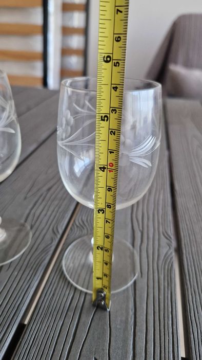 3 copos de cristal vintage