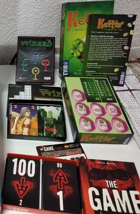 Jogos - Chromino, Times Up!, Keltis, The Game, Wizard