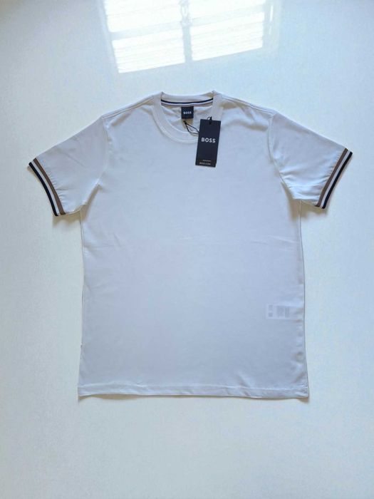 Hugo Boss 3XL Biały Męski T-shirt
