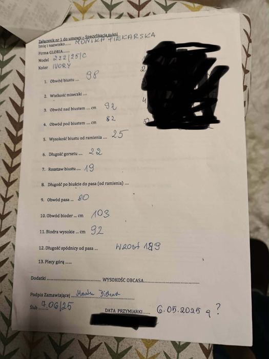 Suknia ślubna na wysoką dziewczynę