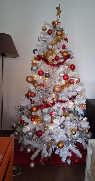 Arvore natal  branca