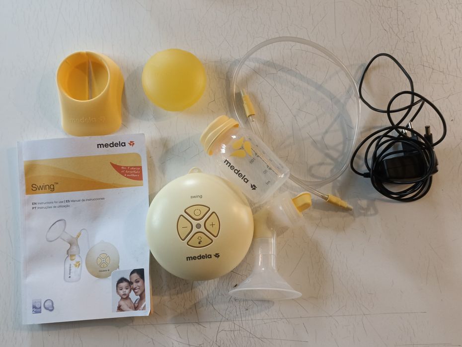 Bomba elétrica medela, bomba manual Chico e um copo coletor