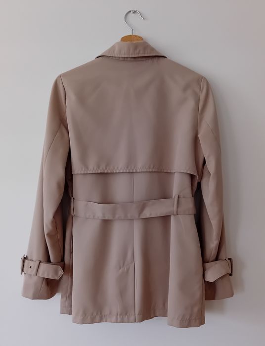 Sinsay płaszcz trencz beżowy 36 S