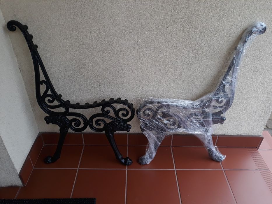 Nogi żeliwne do ławki