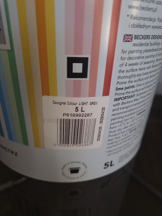Farba beckers light grey 5 l