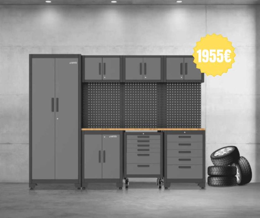 Armários Modulares Garagem/Oficina VITO - Faça a sua combinação! JL20