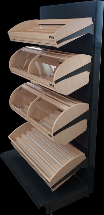 REGAŁ SKLEPOWY na pieczywo piekarniczy na chleb lada sklepowa sonoma