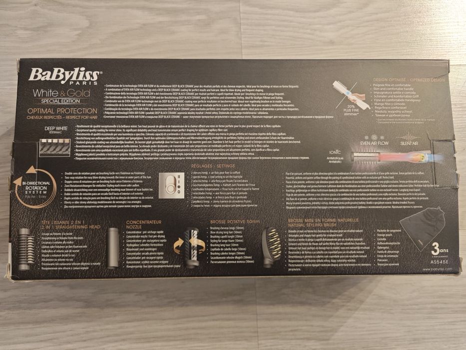 BaByliss szczotka obrotowa z ciepłym powietrzem