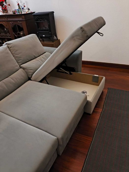 Sofá Cinzento 3 Lugares